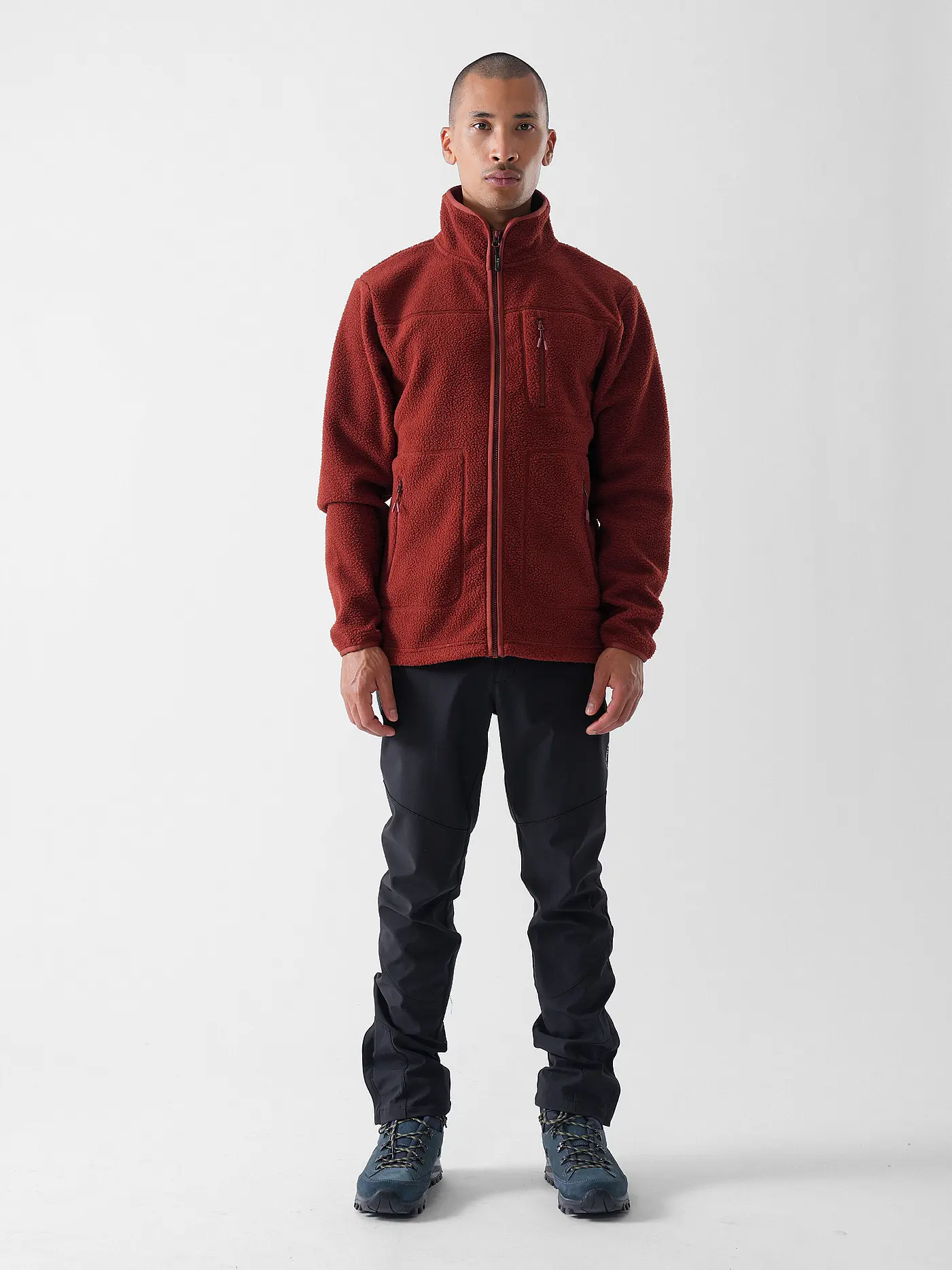 MERU | Herren Fleecejacke Boigny Sherpafleece | kupfer